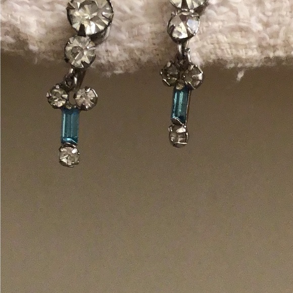 1940s rhinestone necklace with matching earrings - Picture 3 of 5